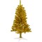 Northlight 4' Pre-Lit Gold Iridescent Tinsel Slim Artificial Christmas Tree, Clear Lights